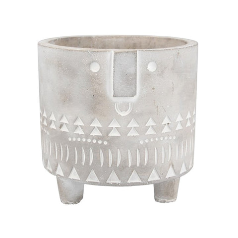 Stone Effect Face Pot Cover - Brambles Gift Shop