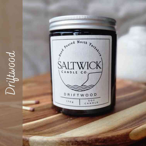 Saltwick Driftwood Candle - Brambles Gift Shop