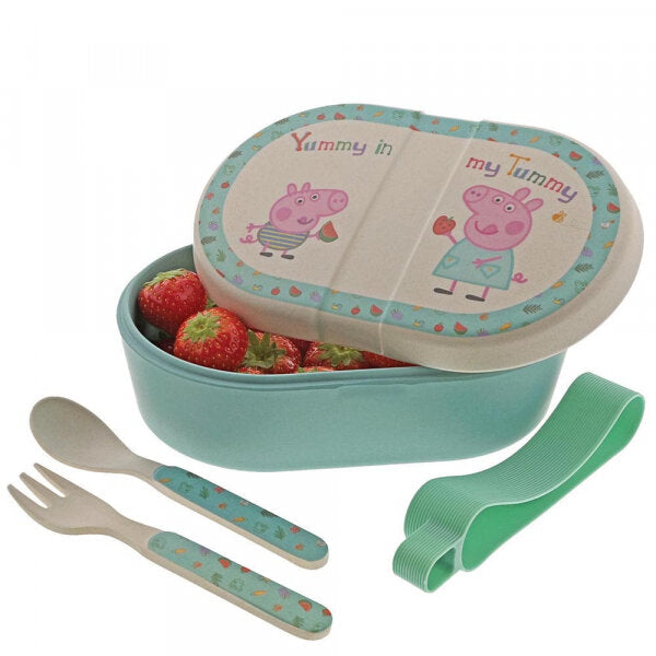 Peppa Pig Bamboo Snack Box - Brambles Gift Shop