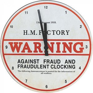 Your Country (H.M. Factory) Wall Clock - Brambles Gift Shop