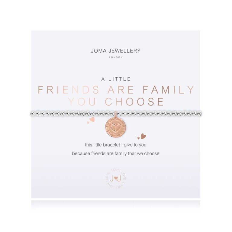 A little Friends Are The Family We Choose Bracelet - Brambles Gift Shop