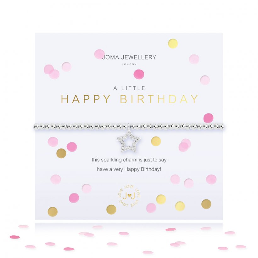 A little Confetti Happy Birthday Bracelet - Brambles Gift Shop