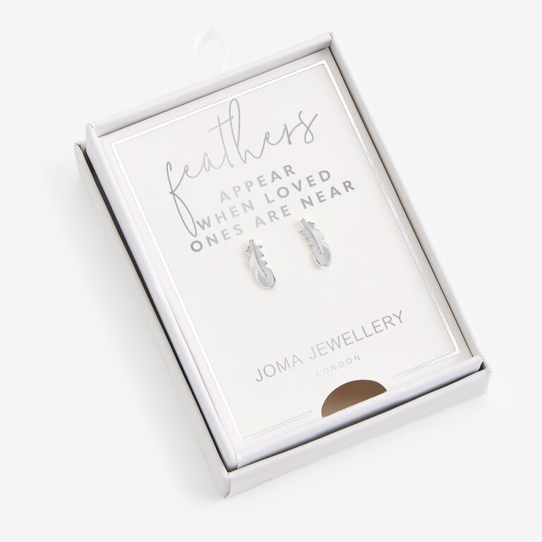 Feathers Appear When Loved Ones Are Near Earrings - Brambles Gift Shop