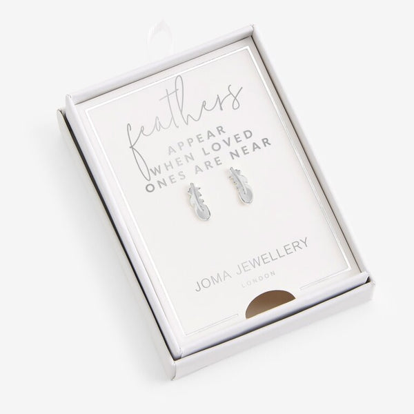 Feathers Appear When Loved Ones Are Near Earrings - Brambles Gift Shop