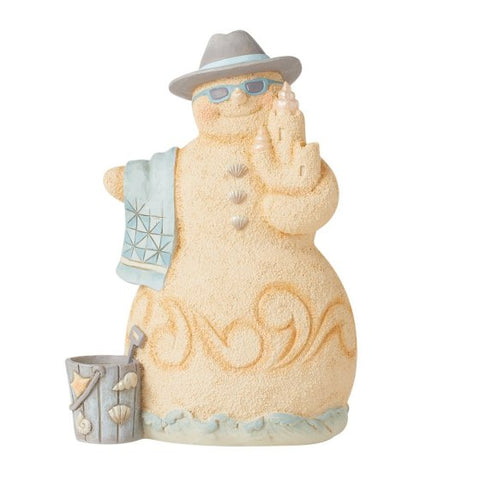 Snowman with Beach Towel Ornament - Brambles Gift Shop