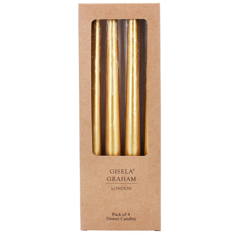 Gold Taper Candles - Brambles Gift Shop