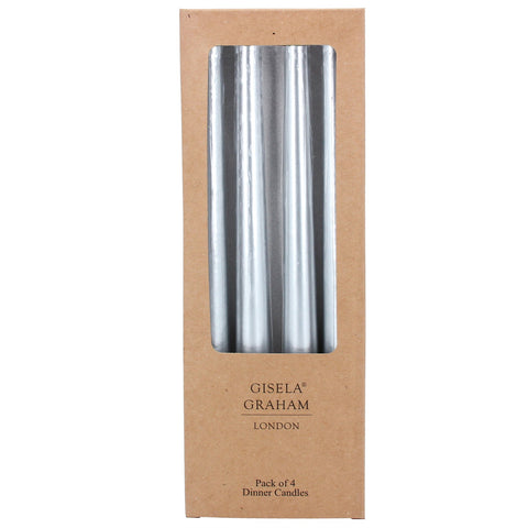Silver Taper Candles - Brambles Gift Shop