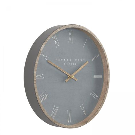 12" Wall Clock Nordic Cement - Brambles Gift Shop