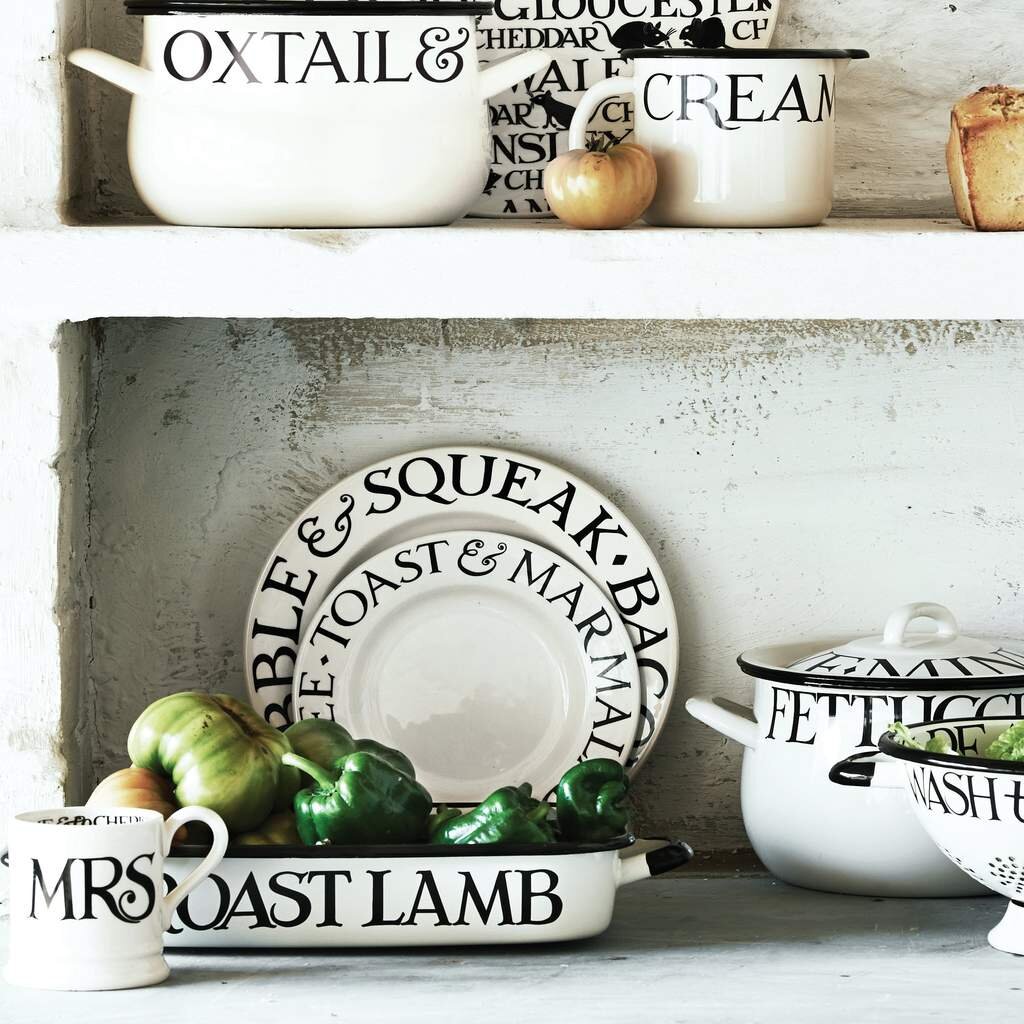 Black Toast 8 1/2" Plate - Brambles Gift Shop