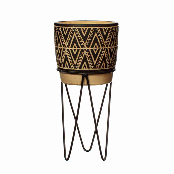 Nomad Planter with Wire Stand - Brambles Gift Shop