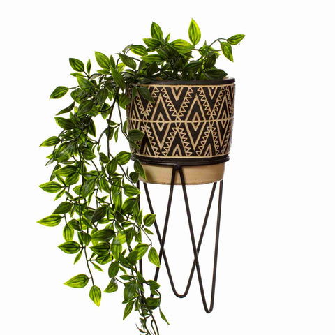 Nomad Planter with Wire Stand - Brambles Gift Shop