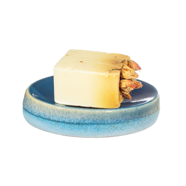 Mojave Glaze Blue Soap Dish - Brambles Gift Shop
