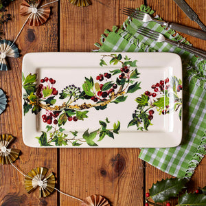 Hawthorn and Ivy Medium Oblong Plate - Brambles Gift Shop