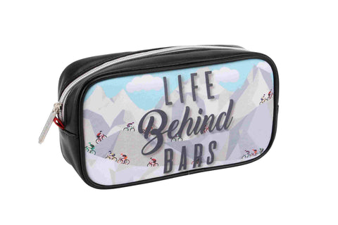 Bike Shop 'Life Behind Bars' Washbag - Brambles Gift Shop