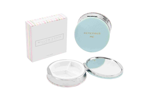 'Remember Me' Blue Pill Box - Brambles Gift Shop