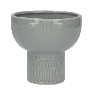 Grey Face Bowl Vase - Brambles Gift Shop