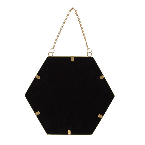Touch of Gold Hexagon Mirror - Brambles Gift Shop