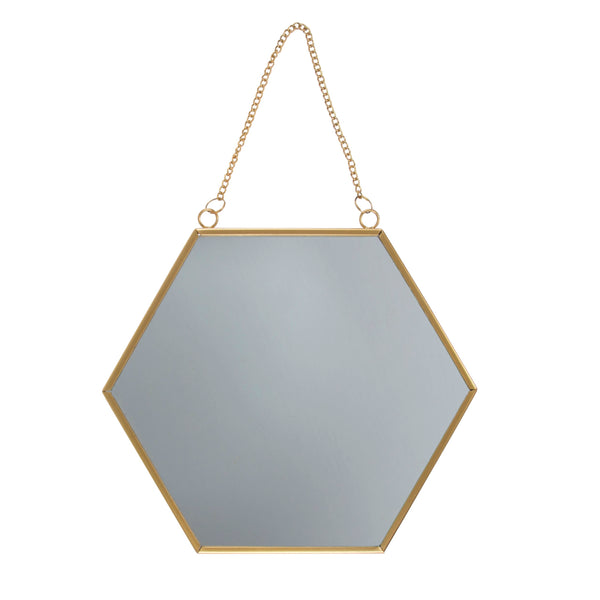 Touch of Gold Hexagon Mirror - Brambles Gift Shop