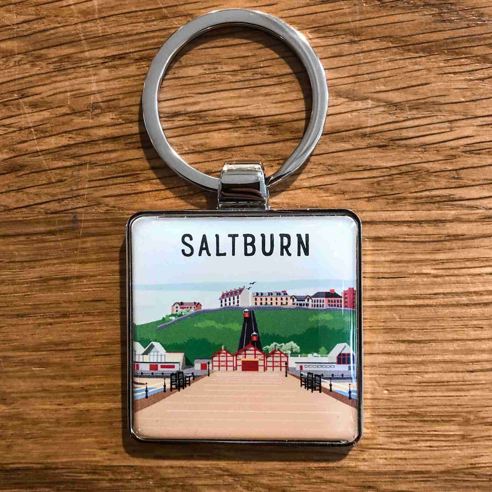 Saltburn Keyring - Brambles Gift Shop