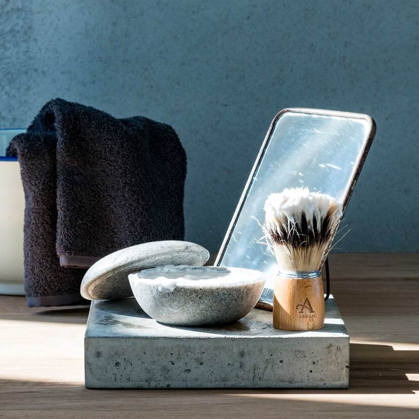 Machrie Men's Shave Stone & Soap - Brambles Gift Shop