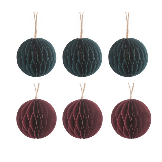 Honeycomb Paper Tree Decorations - Brambles Gift Shop