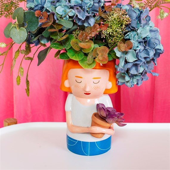 Plant Mum Vase with Mini Planter - Brambles Gift Shop