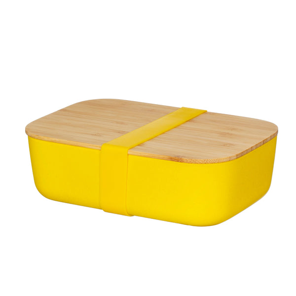 Yellow Bamboo Lunch Box - Brambles Gift Shop