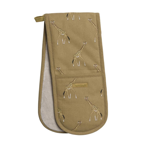 Giraffe Double Oven Glove - Brambles Gift Shop