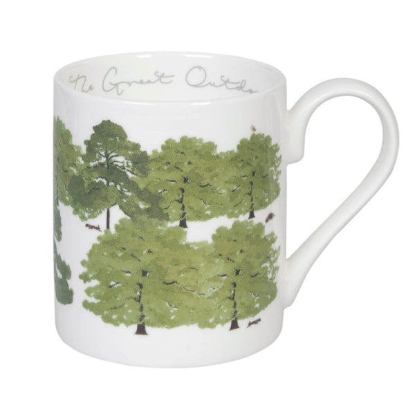 Hedgehog & Trees Mug Large - Brambles Gift Shop