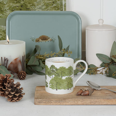 Hedgehog & Trees Mug Large - Brambles Gift Shop