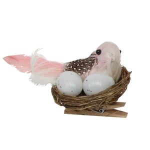 Clip on Bird in Nest - Brambles Gift Shop