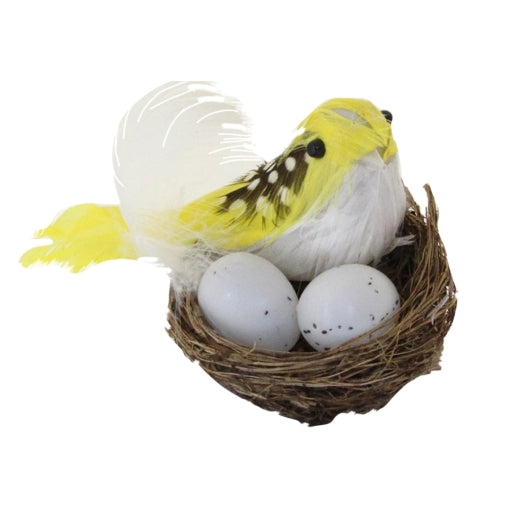 Clip on Bird in Nest - Brambles Gift Shop