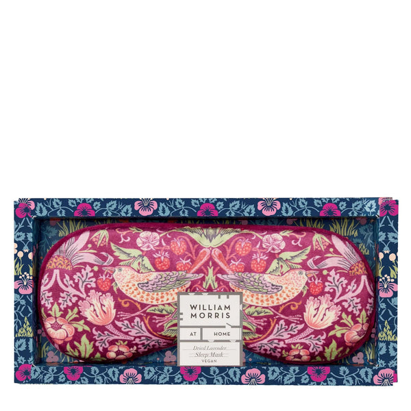 William Morris at Home Strawberry Thief Dried Lavender Sleep Mask - Brambles Gift Shop