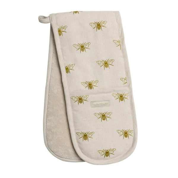 Linen Bees Double Oven Glove - Brambles Gift Shop