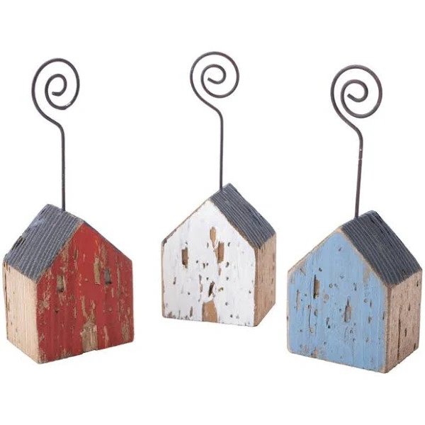 Wooden House Photo Clips - Brambles Gift Shop