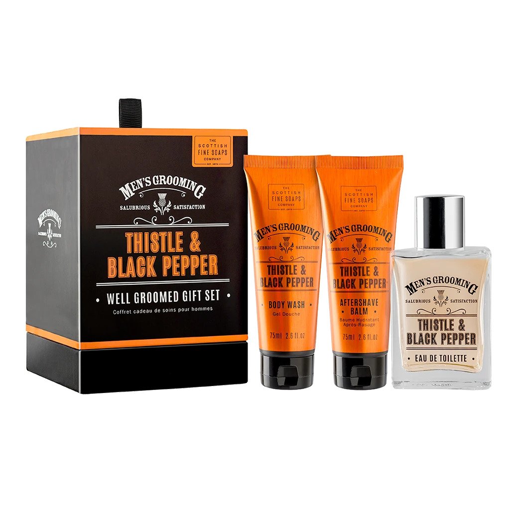 Thistle & Black Pepper Well Groomed Gift Set - Brambles Gift Shop