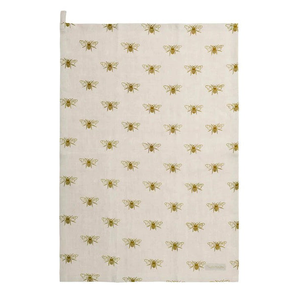 Linen Bees Tea Towel - Brambles Gift Shop