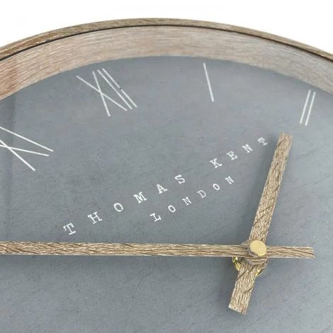 12" Wall Clock Nordic Cement - Brambles Gift Shop