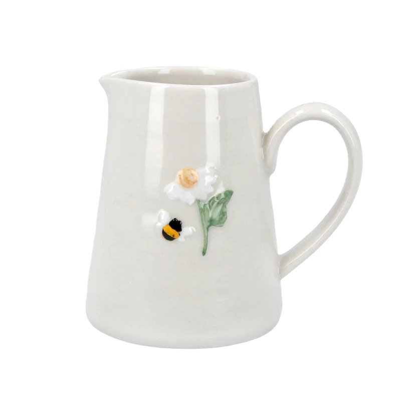 Bee and Daisy Ceramic Mini Jug - Brambles Gift Shop