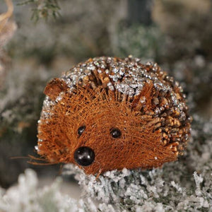 Glitter Fir Cone Hedgehog - Brambles Gift Shop