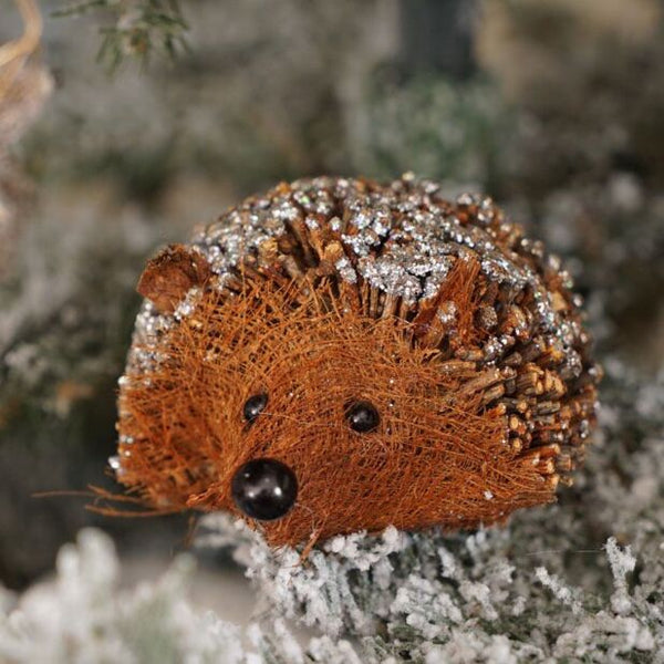 Glitter Fir Cone Hedgehog - Brambles Gift Shop
